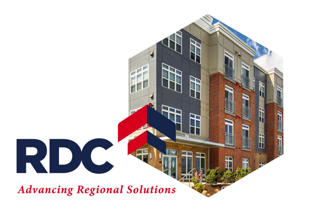 A photograph of Richmond's Rosa development with the RDC logo.