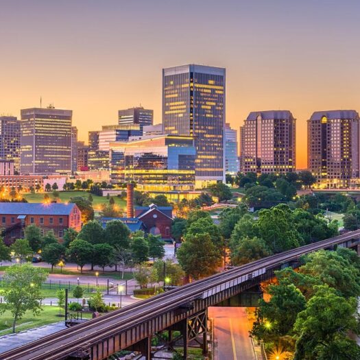 Richmond, Virginia (RVA) development skyline